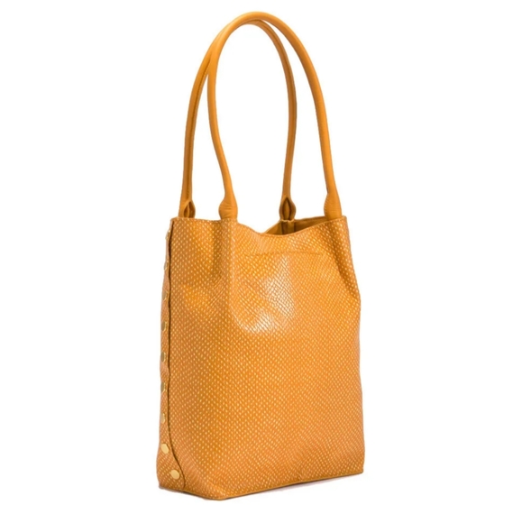 HAMMITT Oliver Medium Gold Apricot snake Shoulder Purse Handbag Pumpkin FALL NEW - Picture 11 of 11